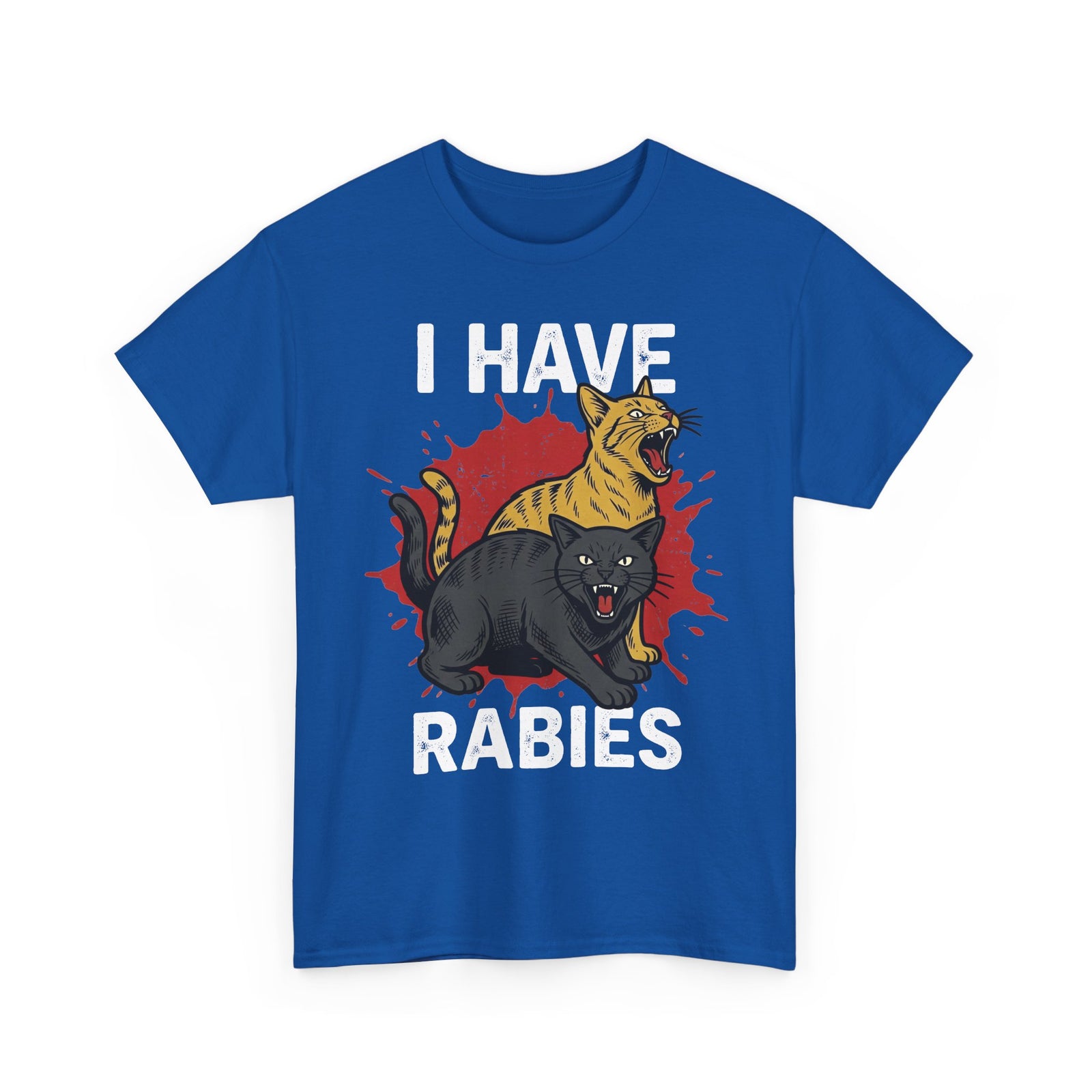 I Have Rabies T-Shirt — Funny Scared Cat Graphic Tee