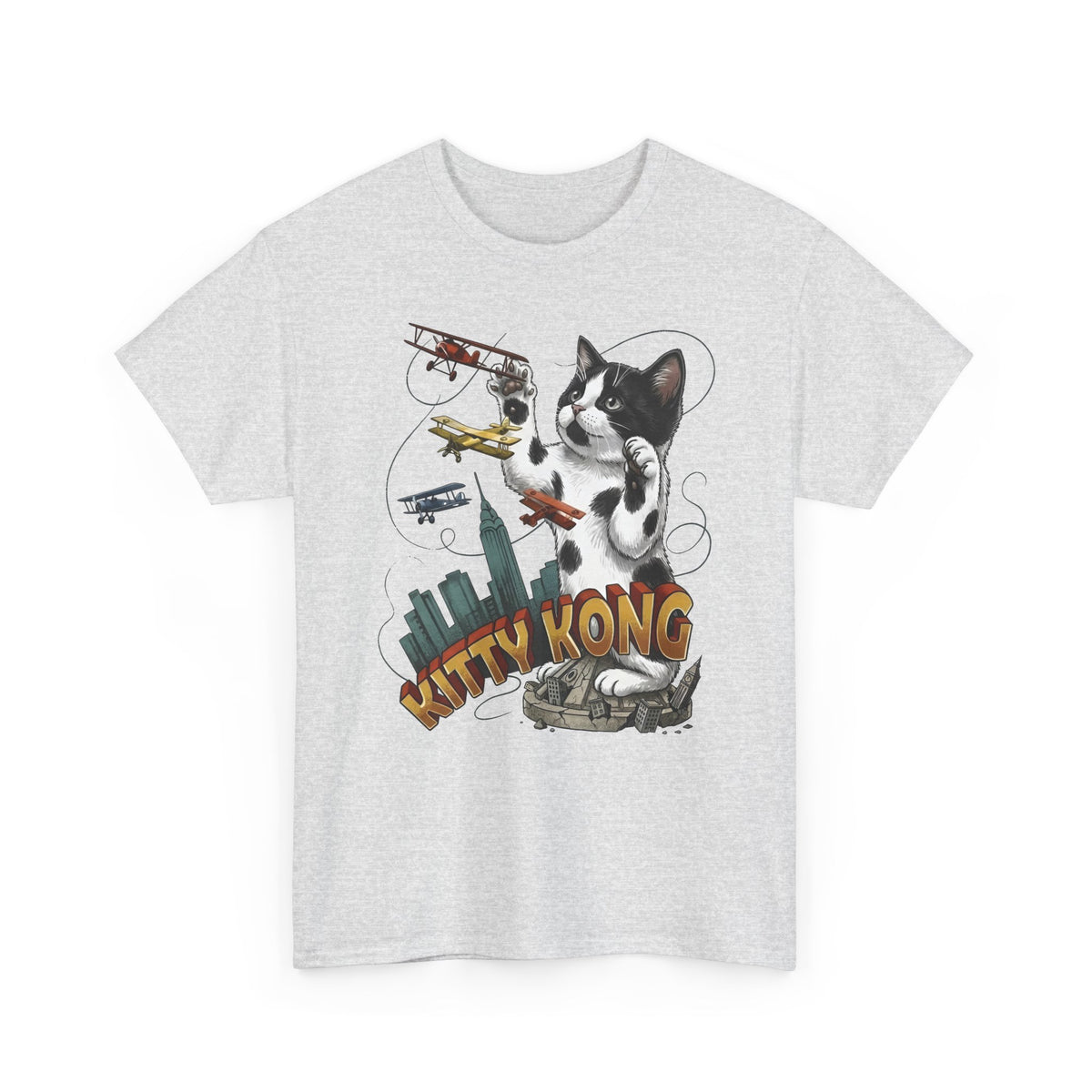 Kittie Kong Parody Cat T-Shirt — Funny Vintage-Style Cat Tee