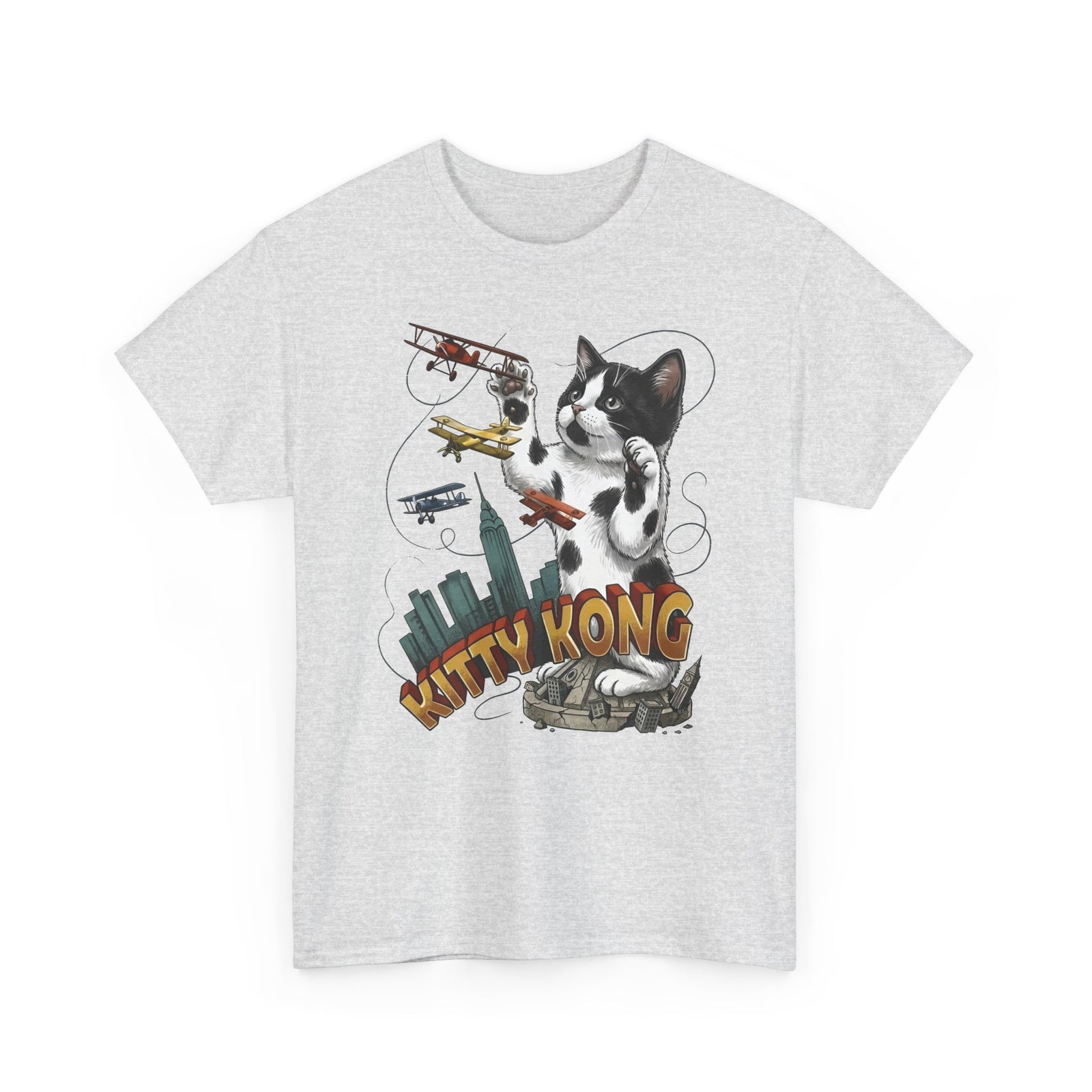 Kittie Kong Parody Cat T-Shirt — Funny Vintage-Style Cat Tee