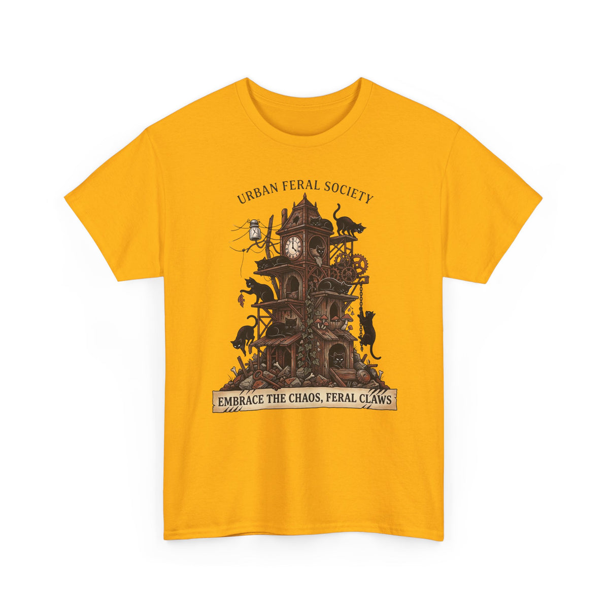 Black Cats Urban Feral Society T-Shirt