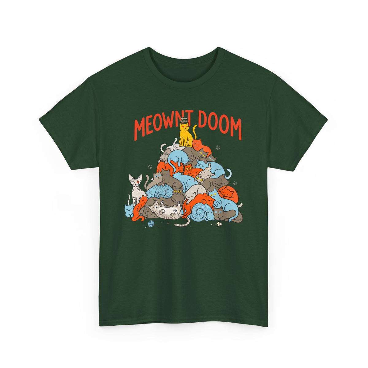 Meownt Doom T-Shirt — Funny Cat 'meownt doom' Graphic Tee