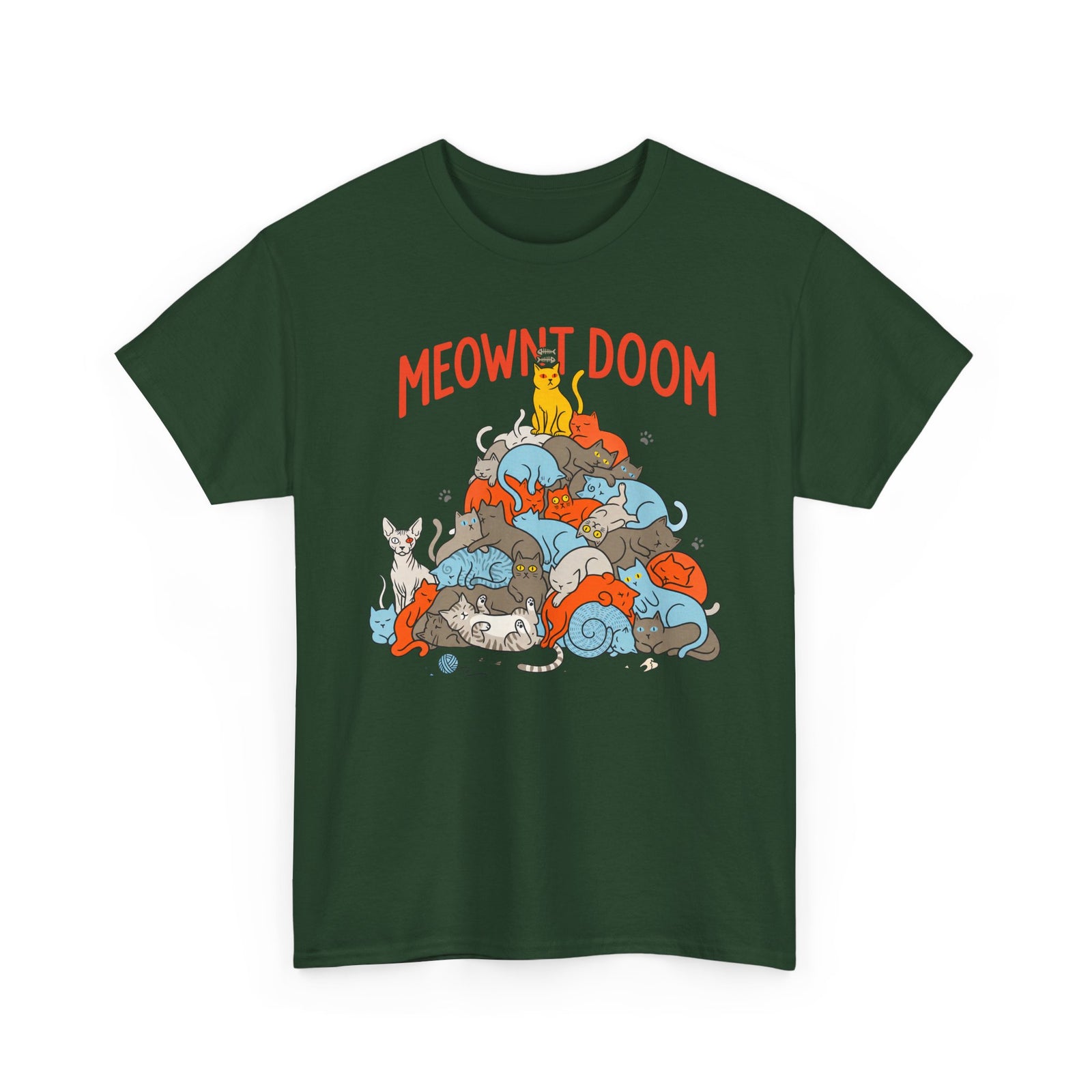 Meownt Doom T-Shirt — Funny Cat 'meownt doom' Graphic Tee