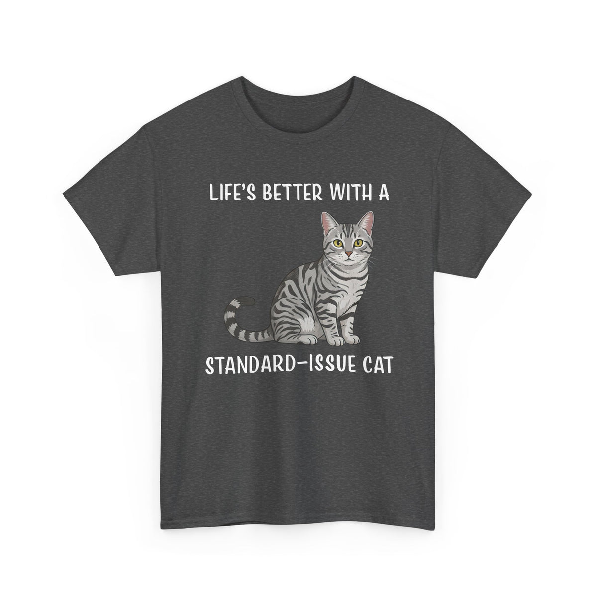 Standard Issue Cat T-Shirt Cute Graphic Cat Tee