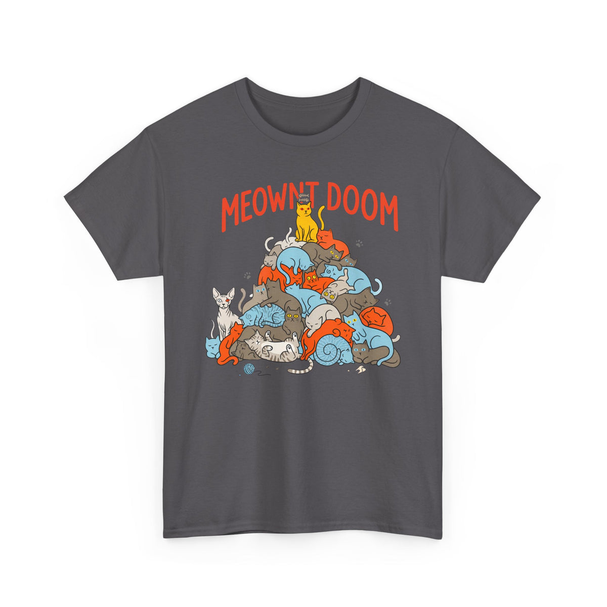 Meownt Doom T-Shirt — Funny Cat 'meownt doom' Graphic Tee