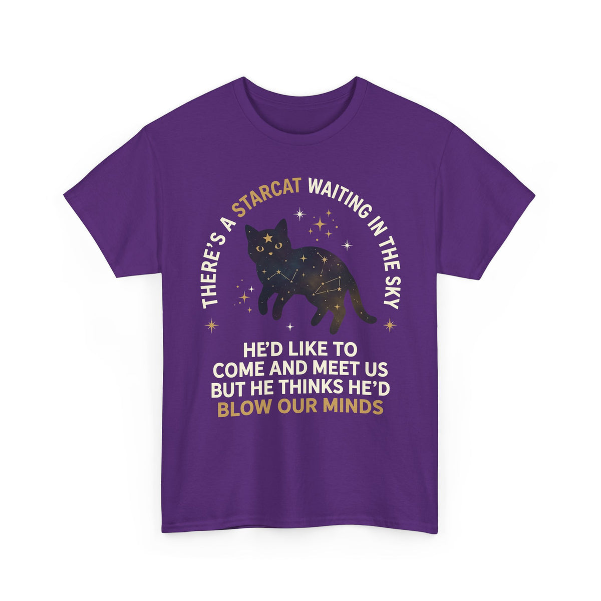 Starcat Tee — "There's a Starcat Waiting in the Sky" Galaxy T-Shirt