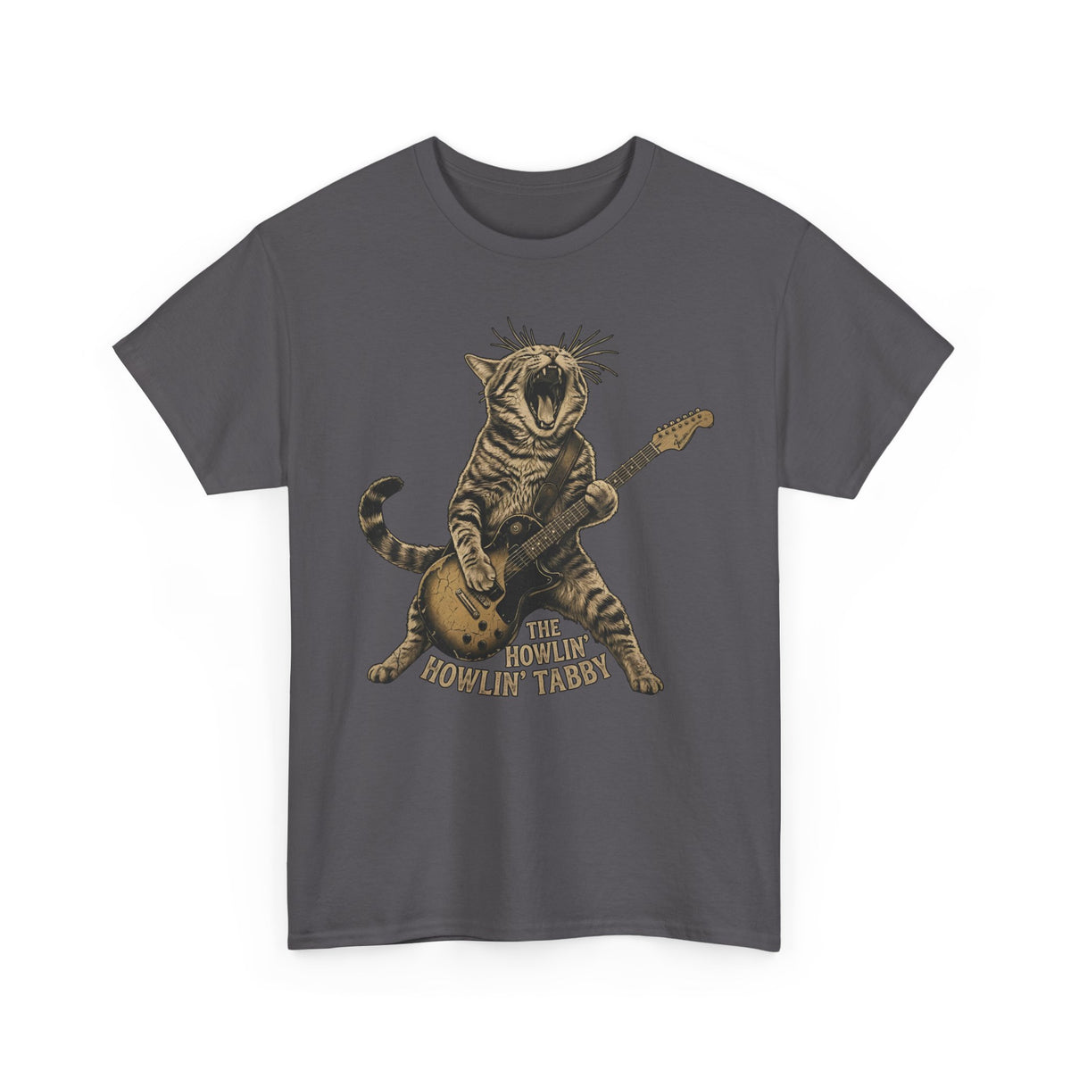 Howlin' Howlin' Tabby T-Shirt — Retro Cat Graphic Tee