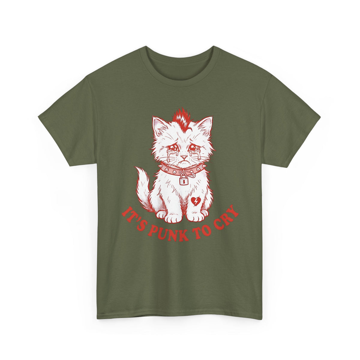 It's Punk To Cry Tee — Edgy Emotional Graphic T-Shirt