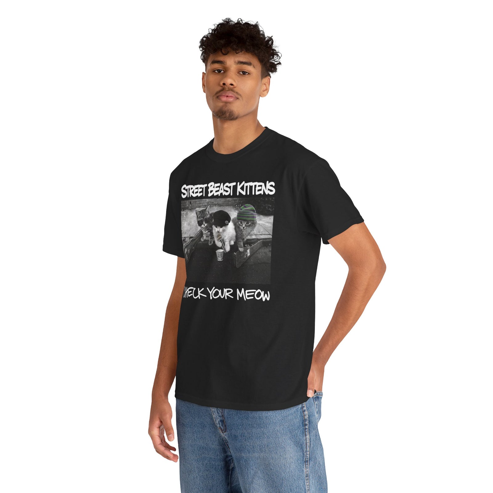 Street Beast Kittens "Check Your Meow" T-Shirt
