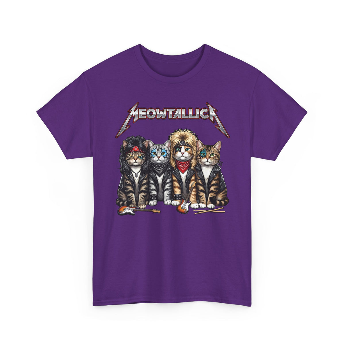 Meowtallica Heavy Metal Cat T-Shirt