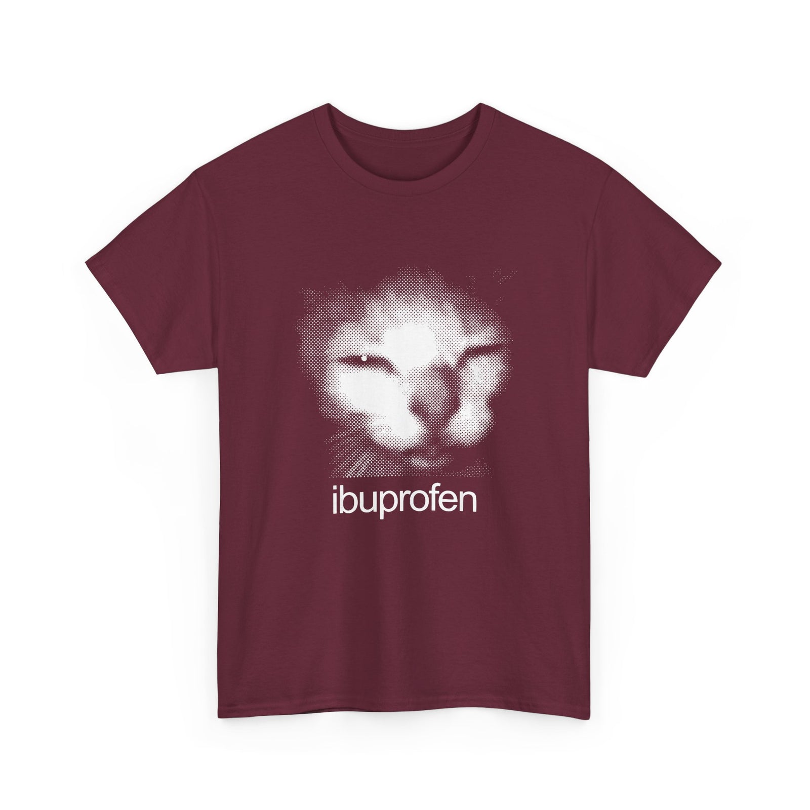 Funny Cat Meme Ibuprofen T-Shirt Humorous Pain Relief Graphic Tee