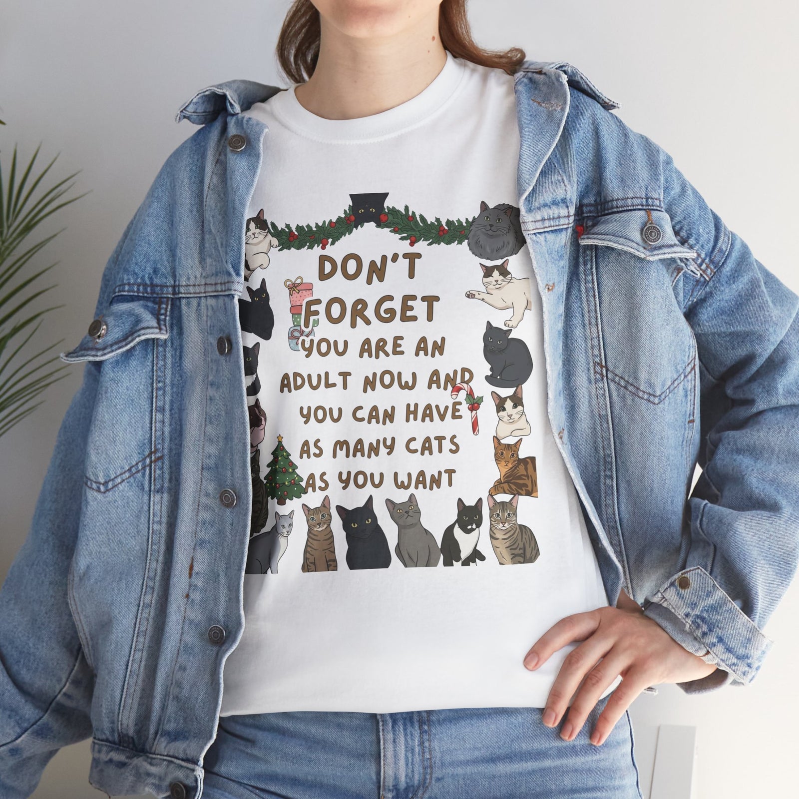 Cat Lover Tee — "Don't Forget You Are An Adult Now" Graphic T-Shirt