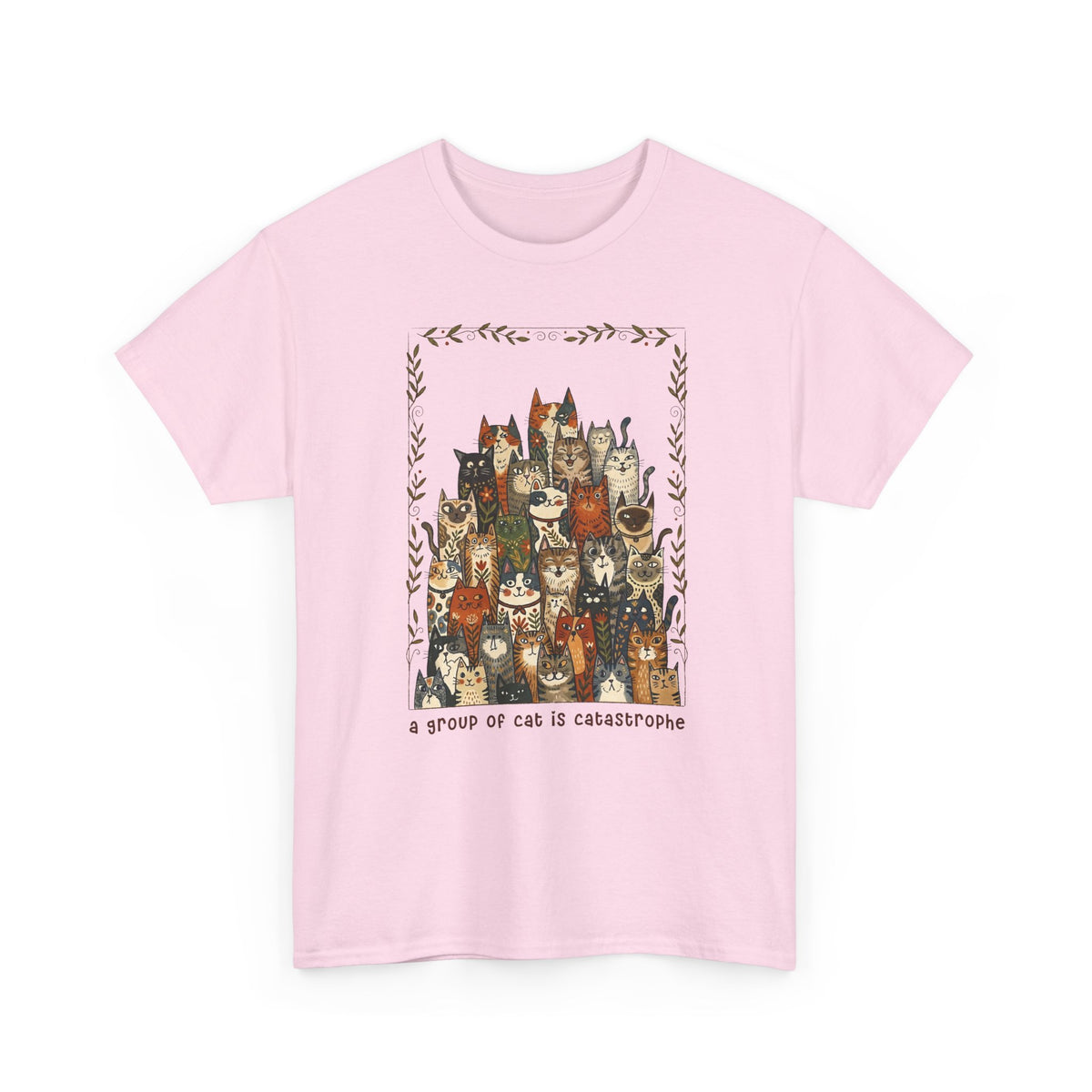 'A Group of Cats Is Catastrophe' T-Shirt — Funny Cat Lover Tee