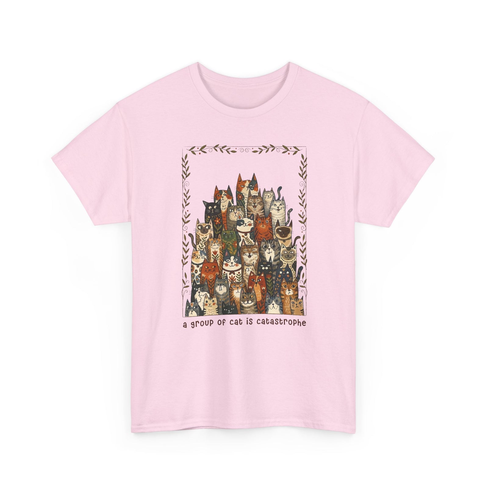 'A Group of Cats Is Catastrophe' T-Shirt — Funny Cat Lover Tee