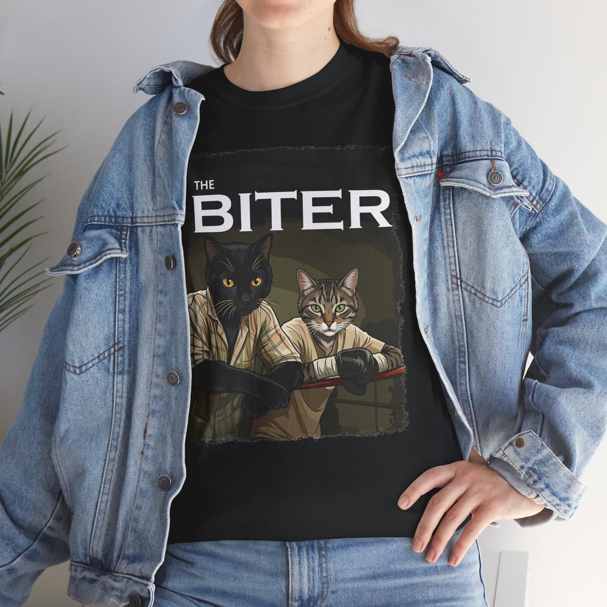 The Biter Cat T-Shirt — Retro Boxing Cats Graphic Tee