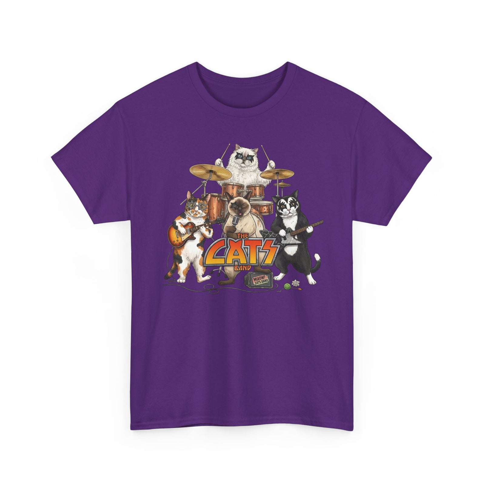 The Cats Band T-Shirt — Retro Cat Band Graphic Tee