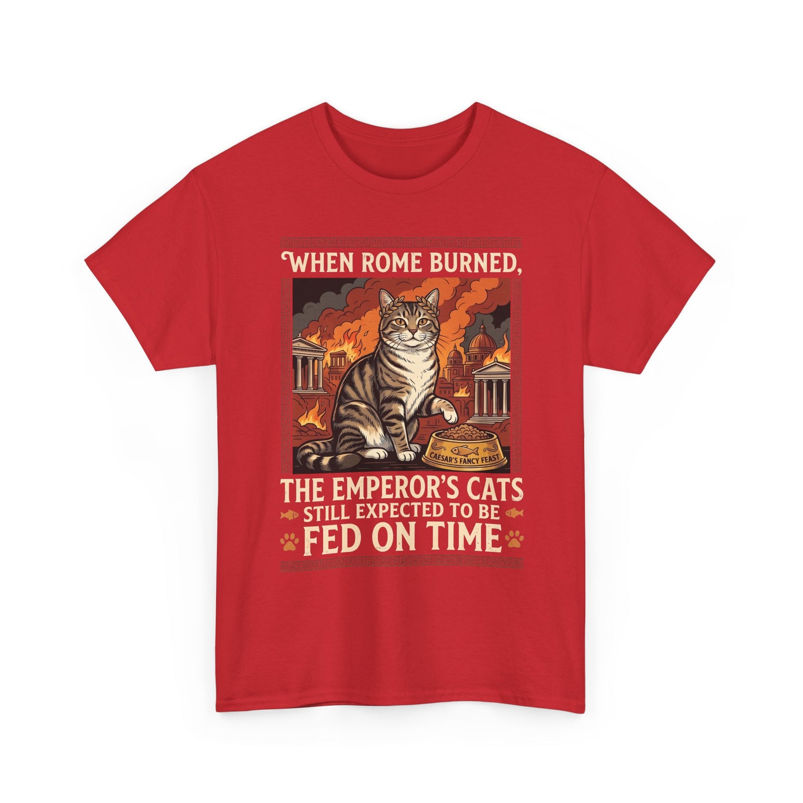 Ancient Roman 'Caesar' Cat Lover Tee