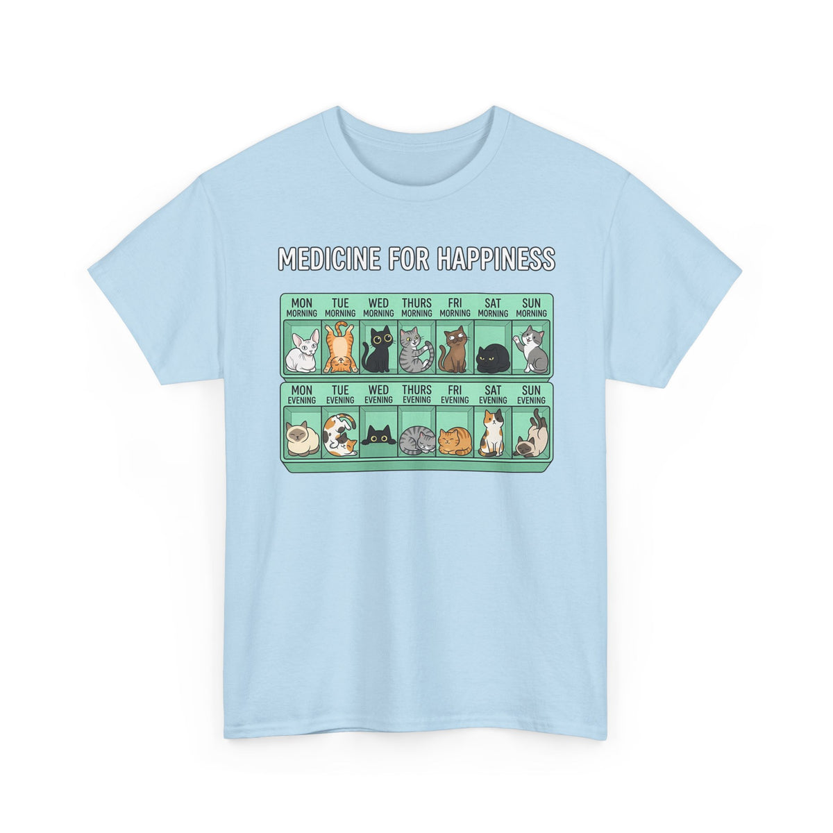 Medicine For Happiness Cat T-Shirt