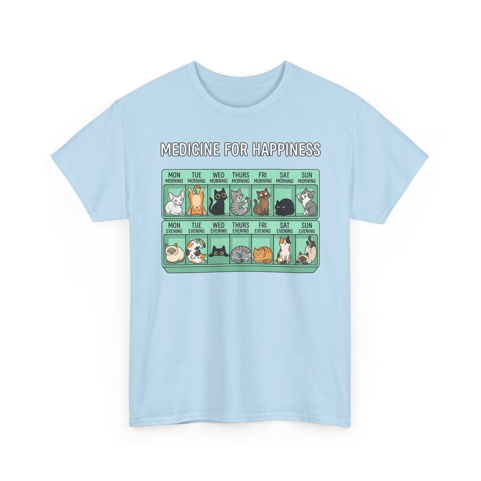 Medicine For Happiness Cat T-Shirt