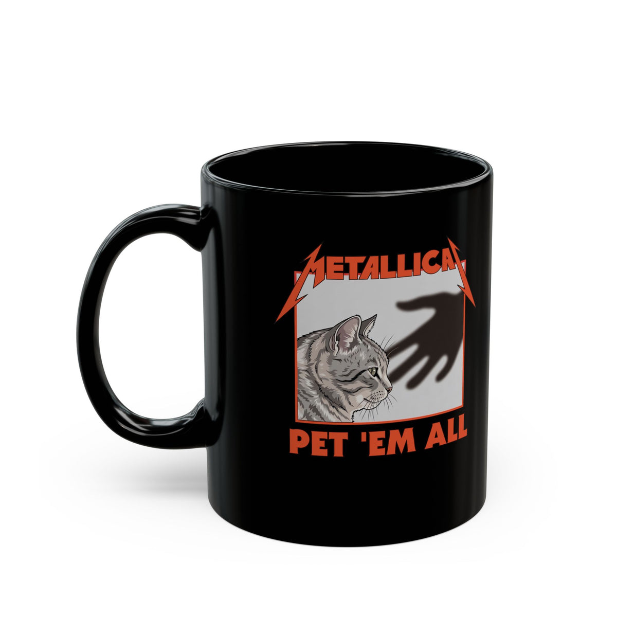 Pet 'em All Cat Lover Black Mug