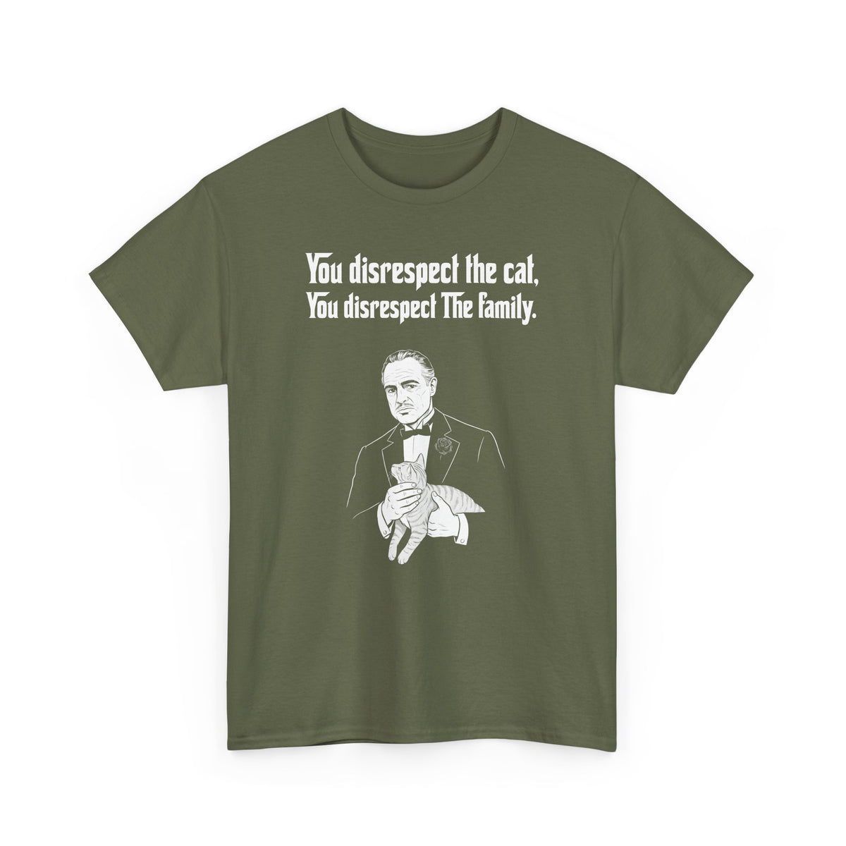 Cat Lovers Tee — "You Disrespect the Cat, You Disrespect the Family"