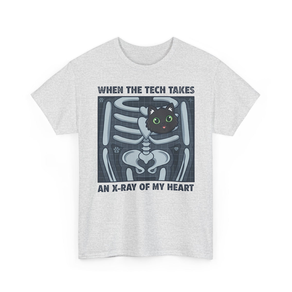 MY HEART IS 100% CAT T-Shirt — Cat Lover Tee