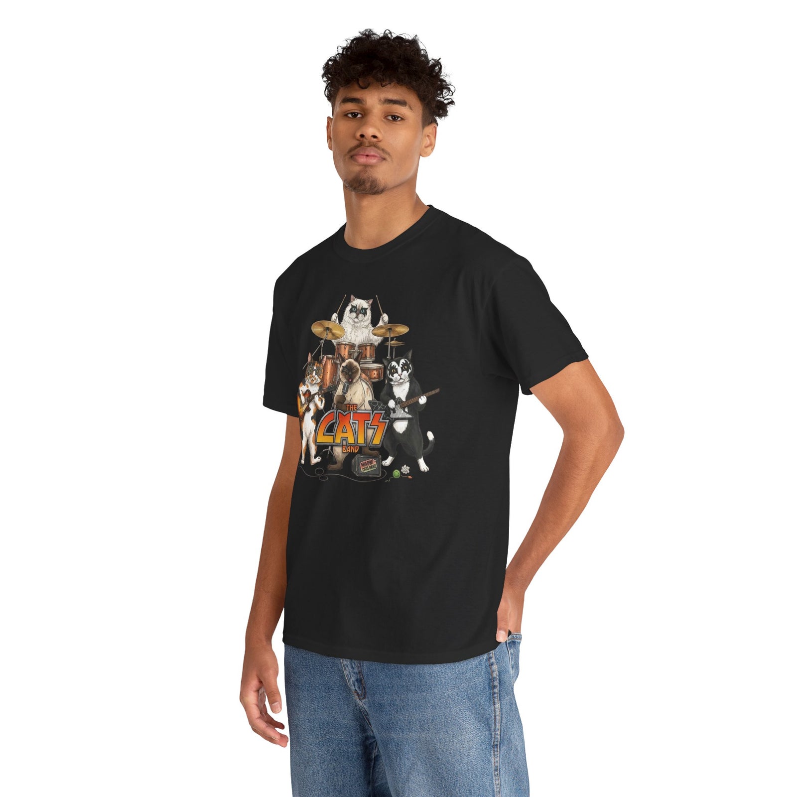 The Cats Band T-Shirt — Retro Cat Band Graphic Tee