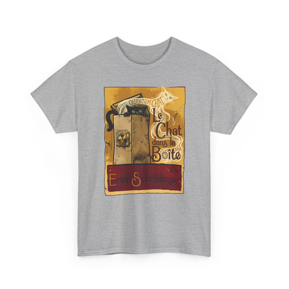 Le Chat dans la Boite Cat T-Shirt — Cute French Cat Graphic Tee