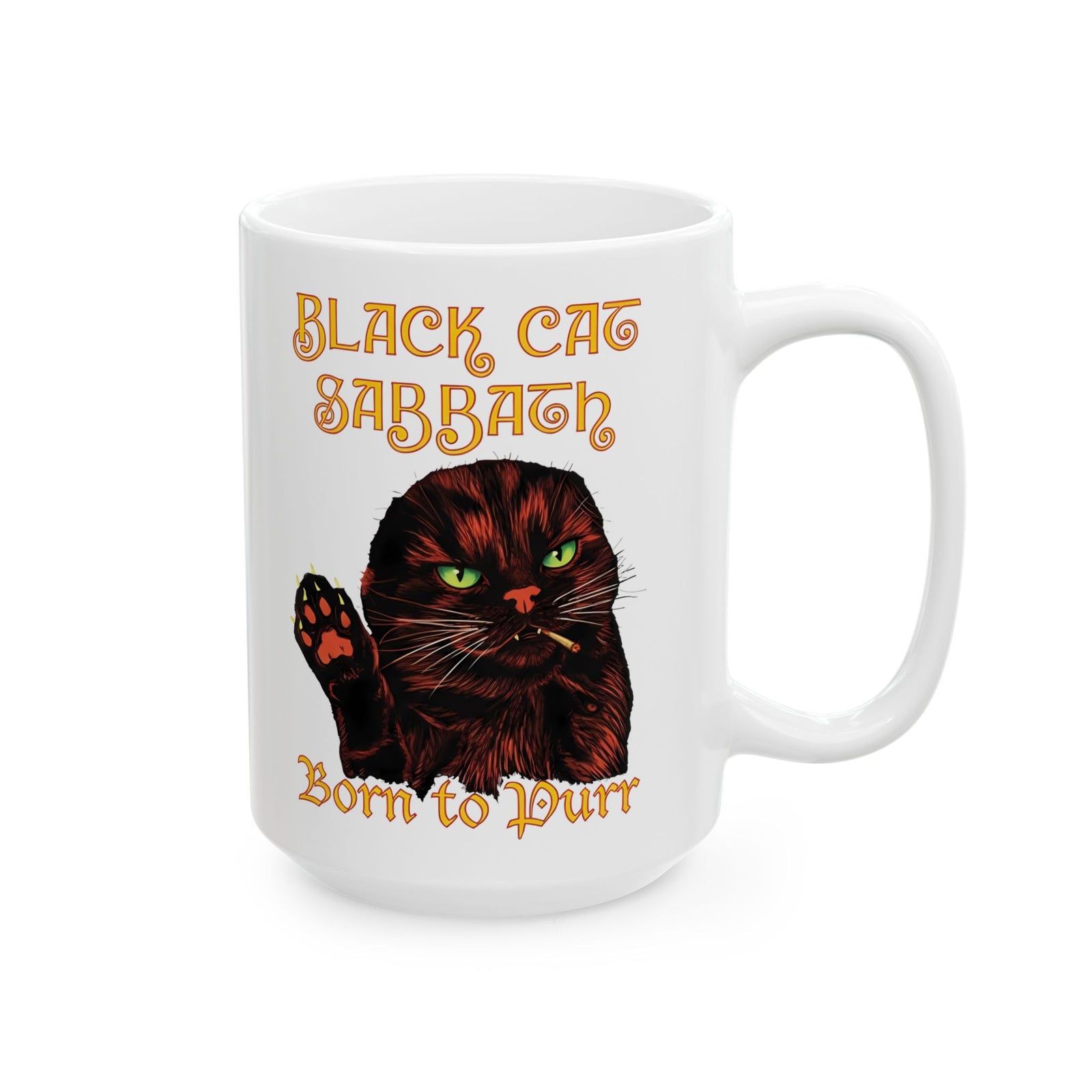 Black Cat Sabbath Ceramic Mug