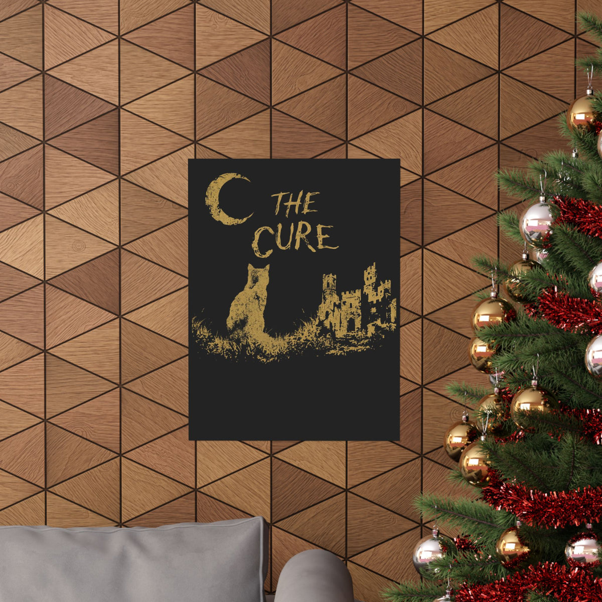 Goth Cat Lover Poster — Goth Aesthetic Cat Poster