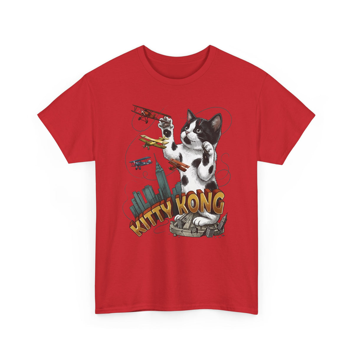 Kittie Kong Parody Cat T-Shirt — Funny Vintage-Style Cat Tee