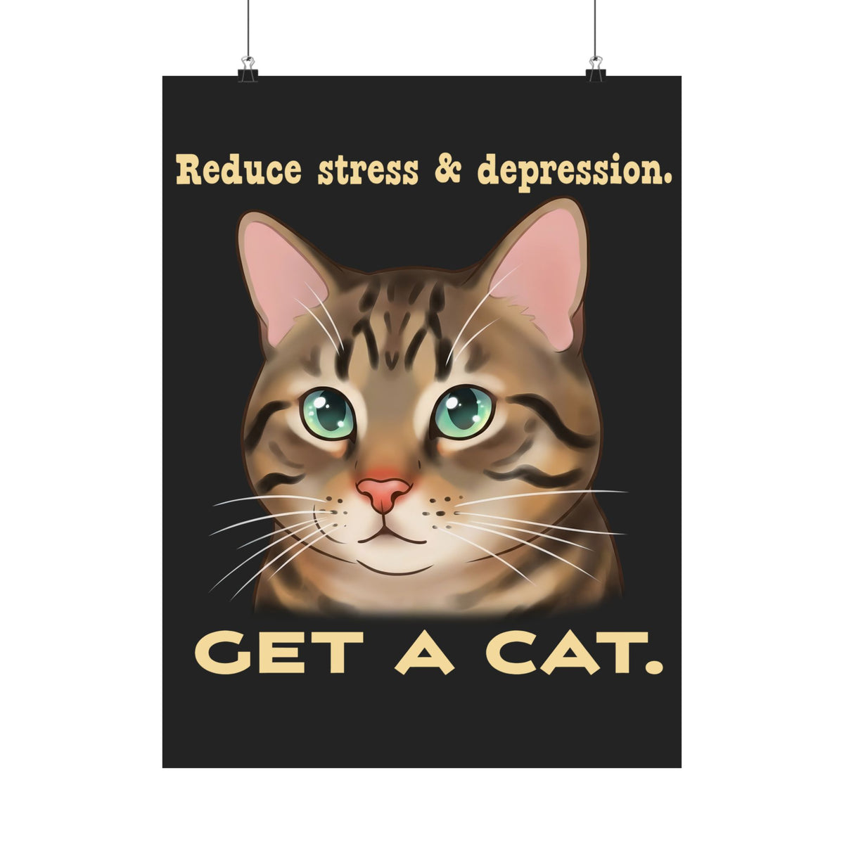 Get a Cat Poster — Cute Cat Lover Poster