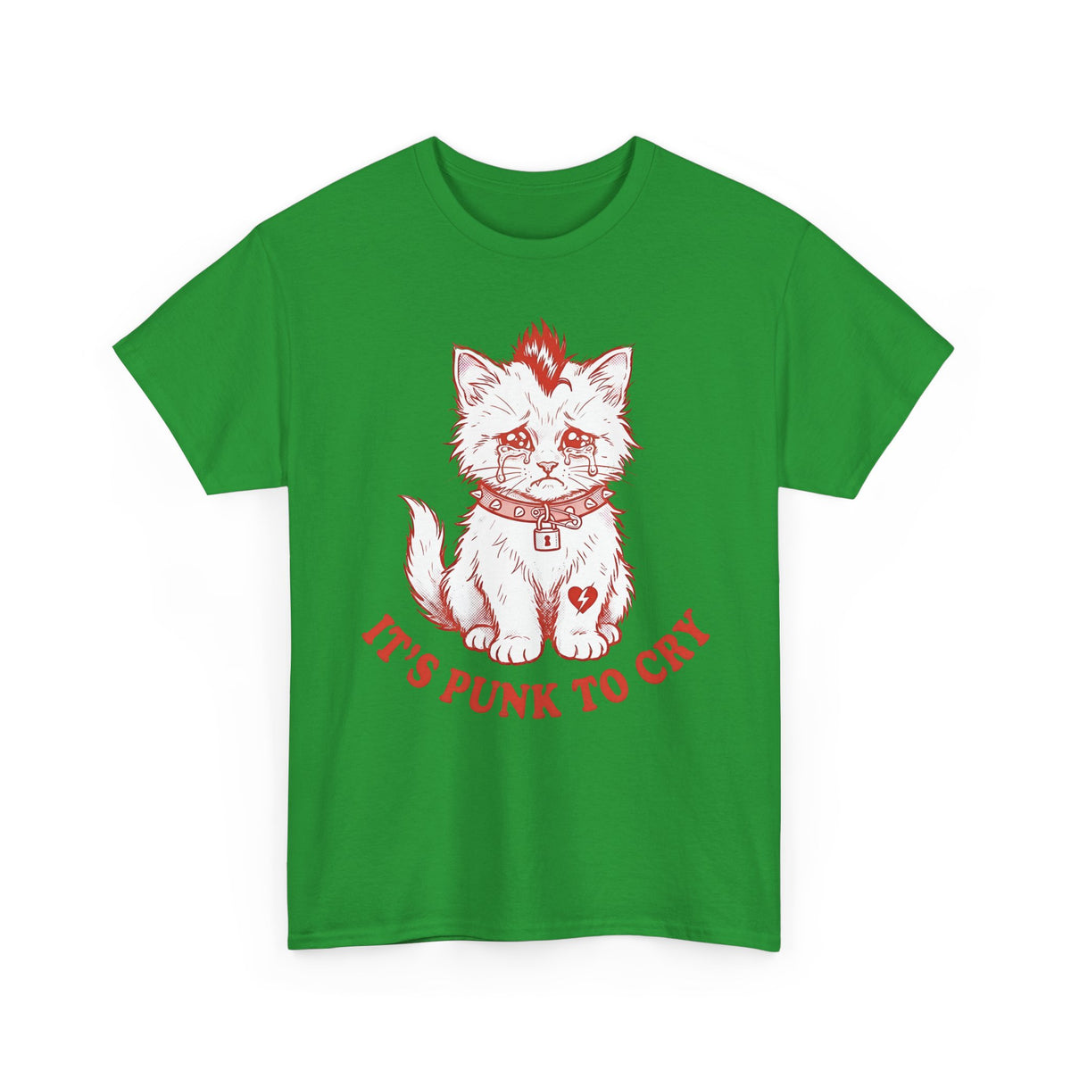 It's Punk To Cry Tee — Edgy Emotional Graphic T-Shirt
