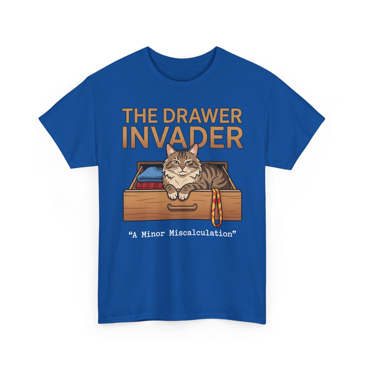 Cat Drawer T‑Shirt — "The Drawer Invader" Cute Cat in Drawer Tee