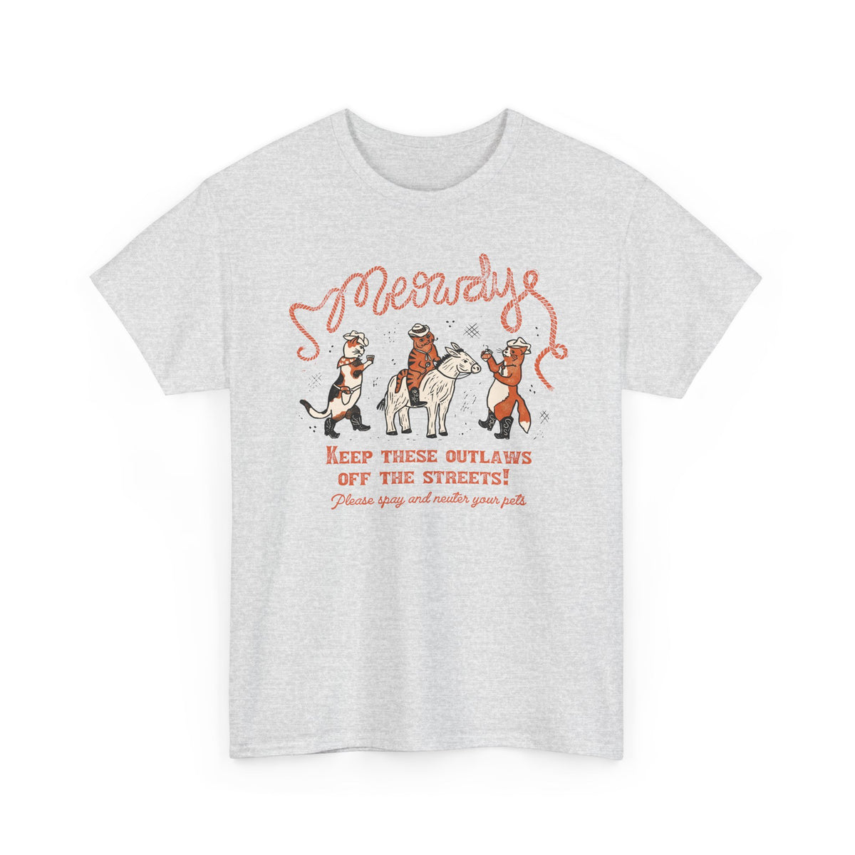 Meowdy Cat T-Shirt — Funny Cowgirl Cat Tee