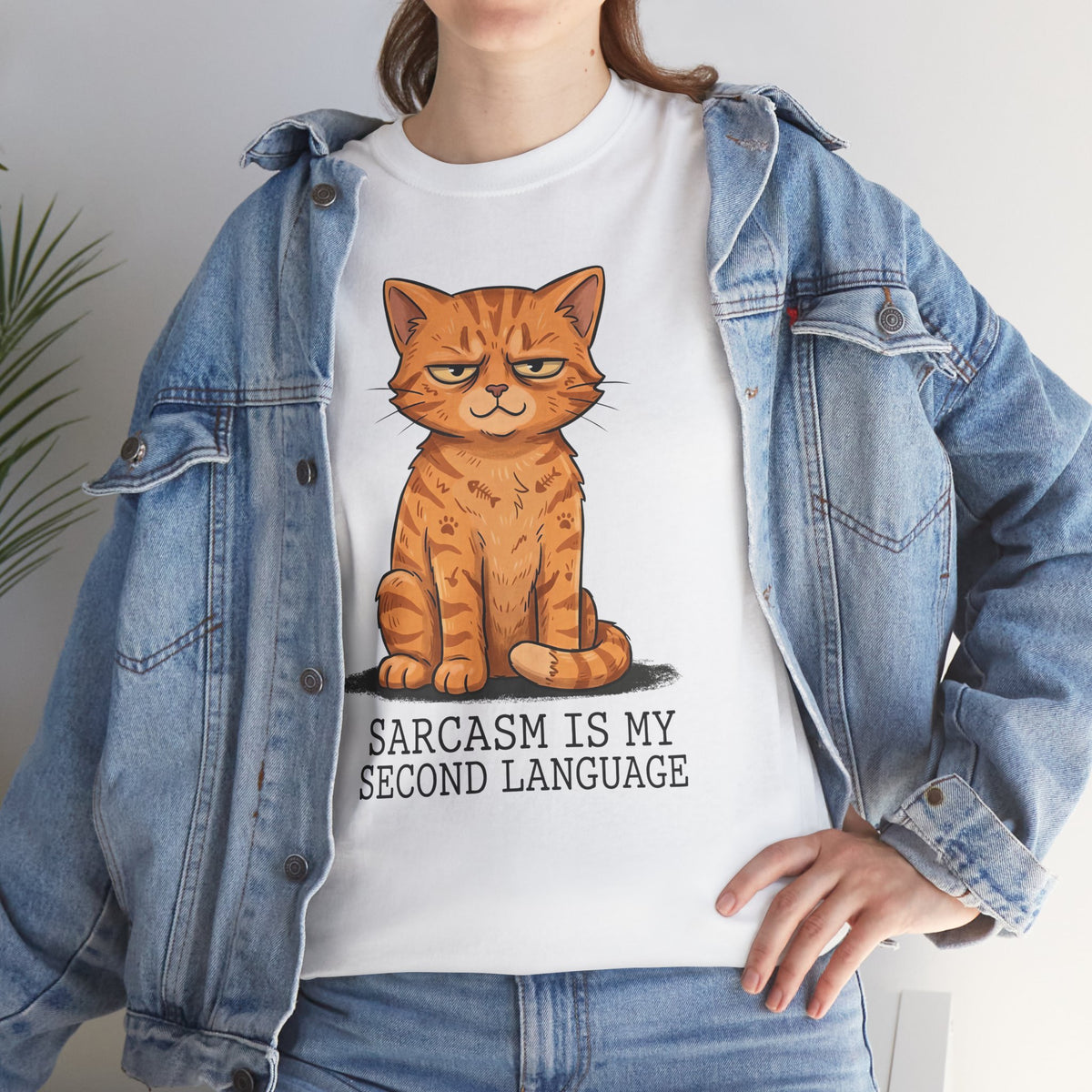 Sarcasm Is My 2nd Language Catitude T-Shirt