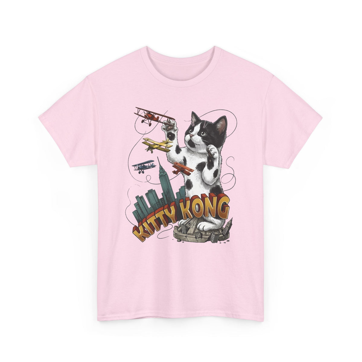Kittie Kong Parody Cat T-Shirt — Funny Vintage-Style Cat Tee
