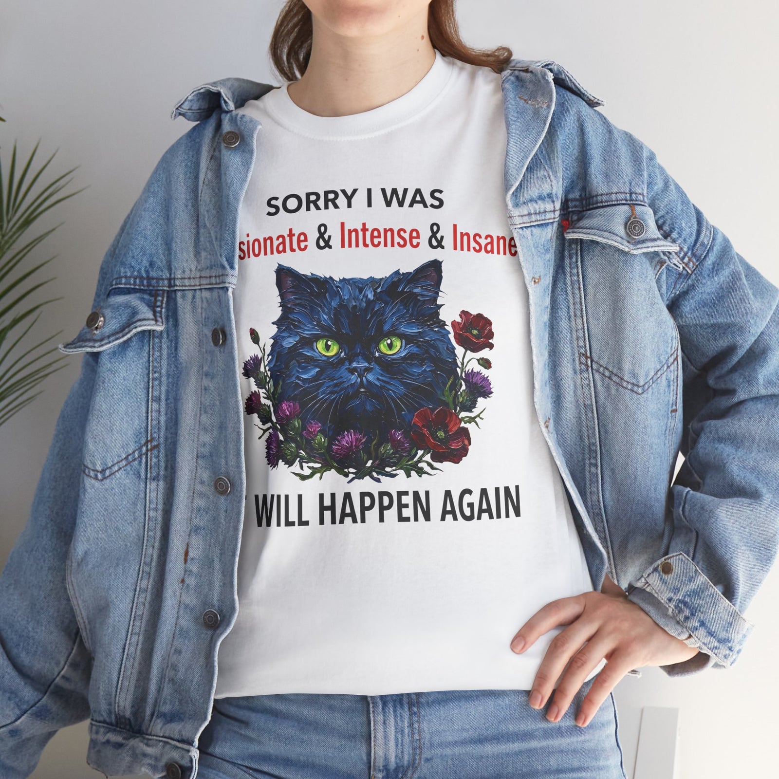 Passionate Black Cat Tee