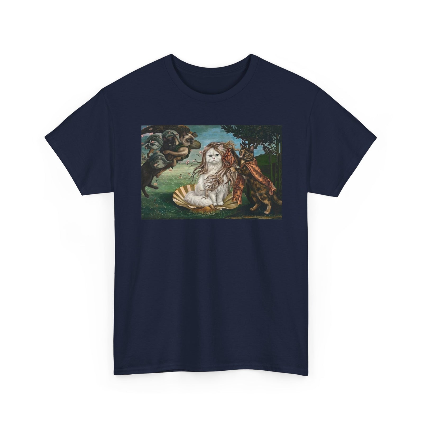 Birth of Venus Kitty T-Shirt — Vintage Art Cat Tee