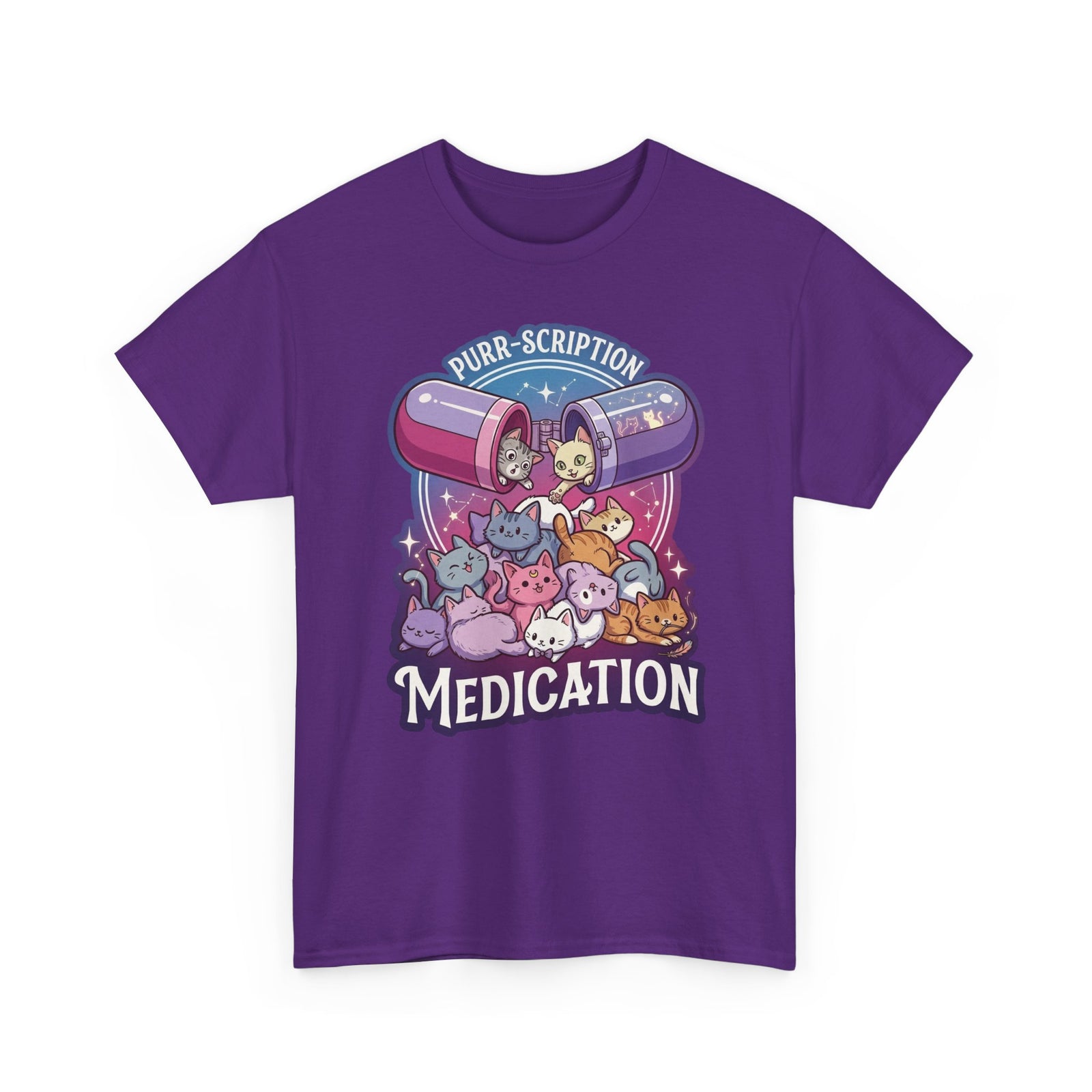Purr‑Scription Medication Cat T-Shirt