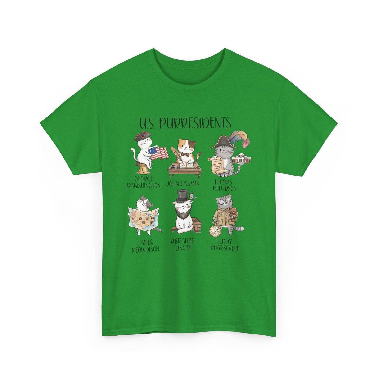 US Purresidents Funny Cat T-Shirt