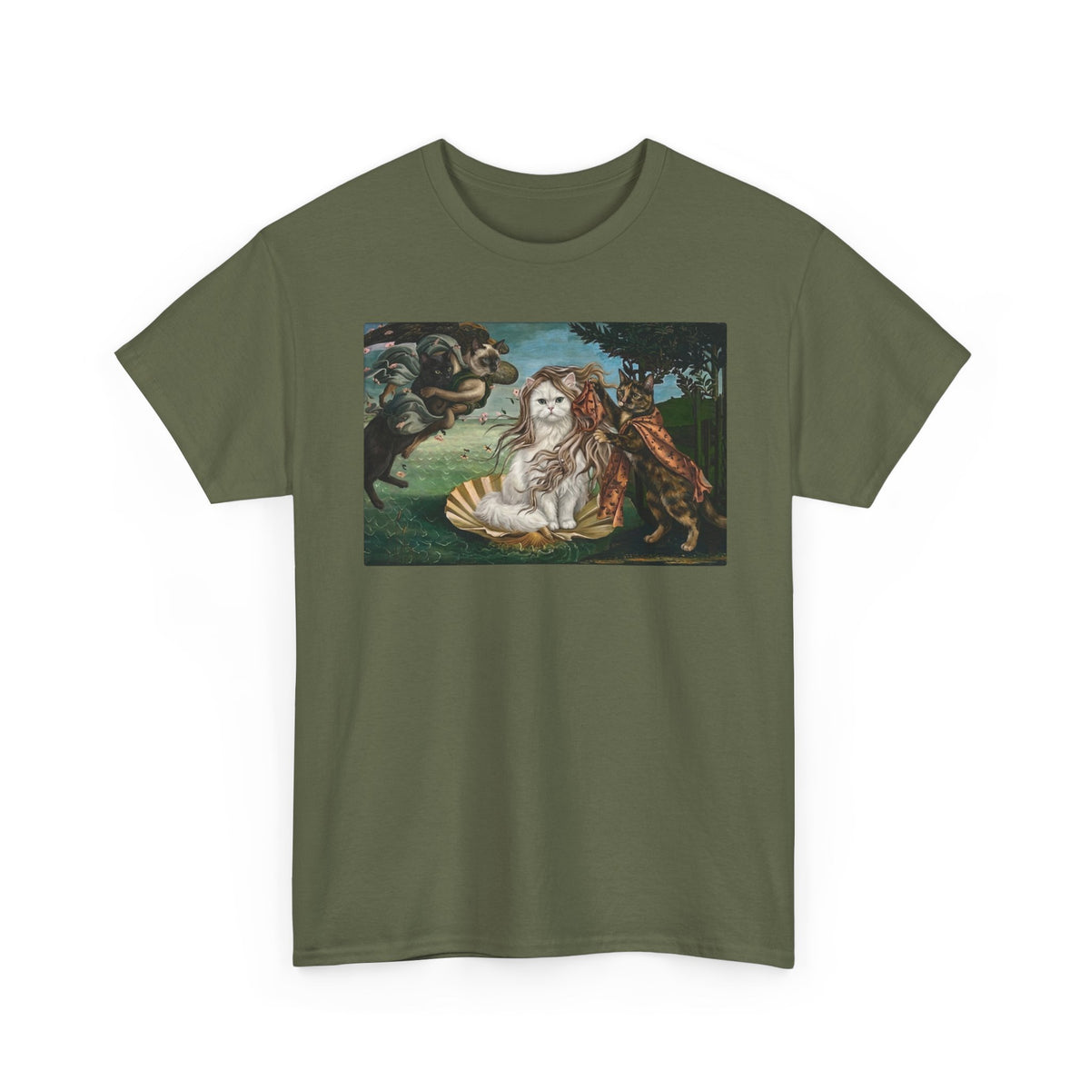 Birth of Venus Kitty T-Shirt — Vintage Art Cat Tee
