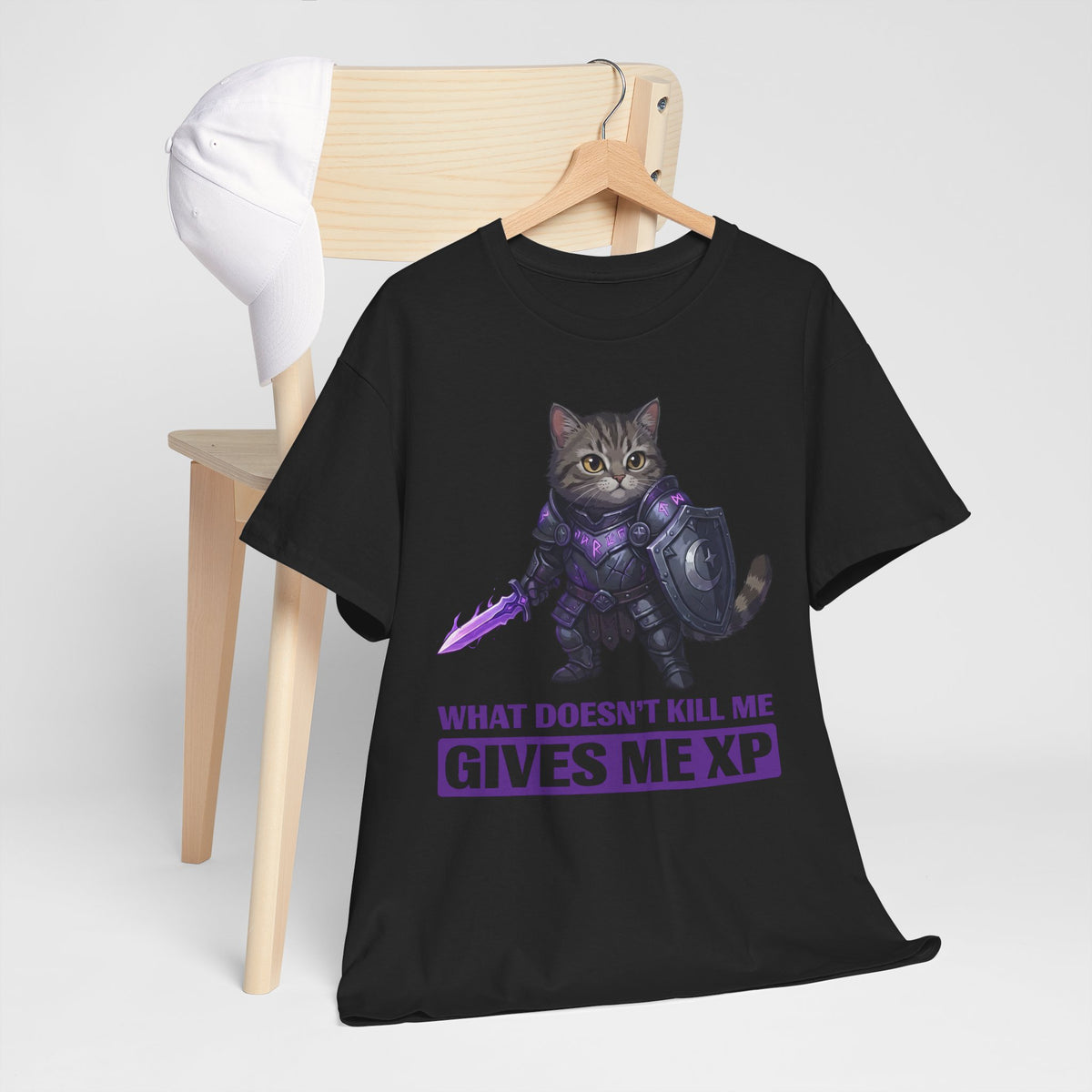 What Doesn't Kill Me Gives Me XP Cat T-Shirt