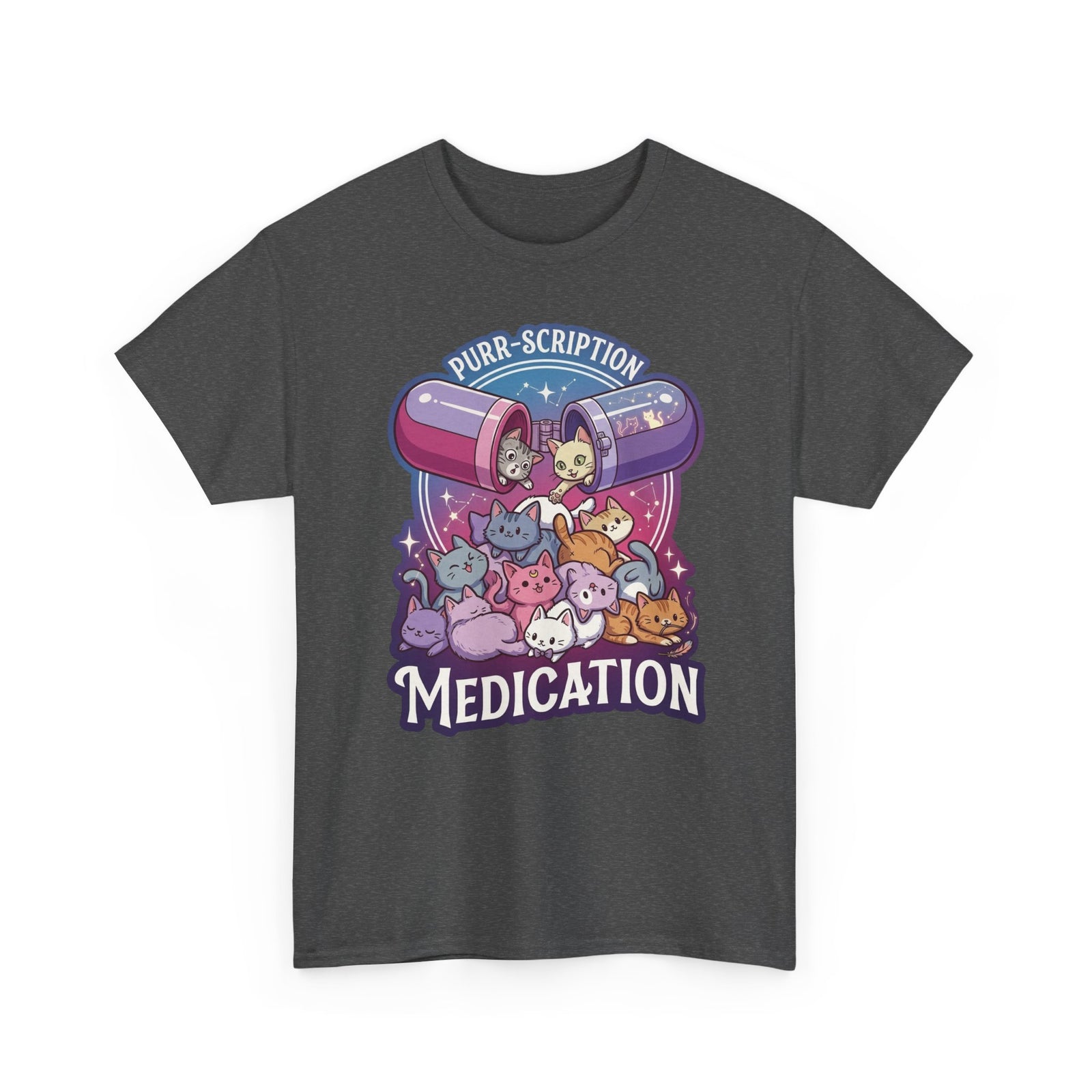 Purr‑Scription Medication Cat T-Shirt