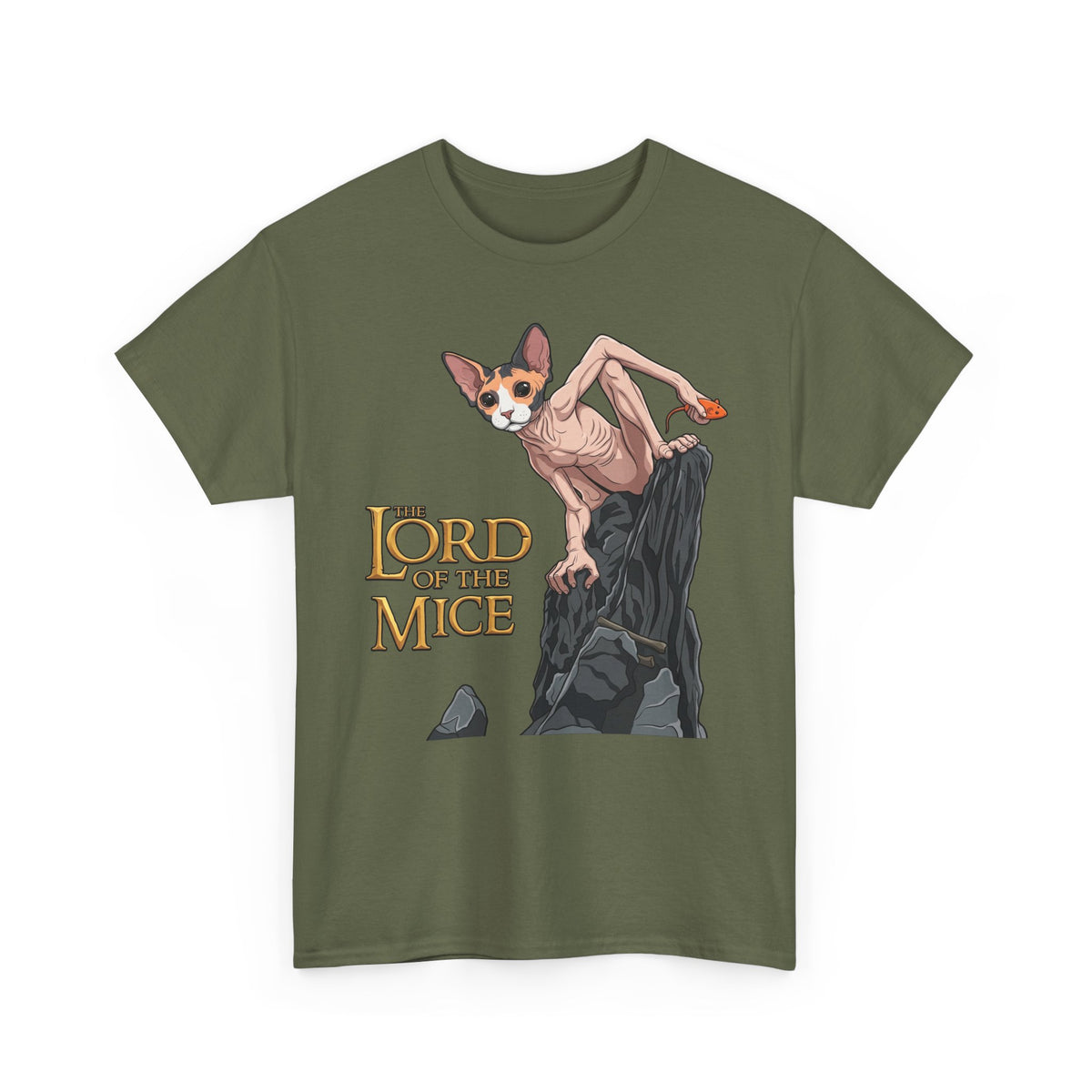 Lord of the Mice T‑Shirt — Fantasy Sphynx Cat Parody Tee