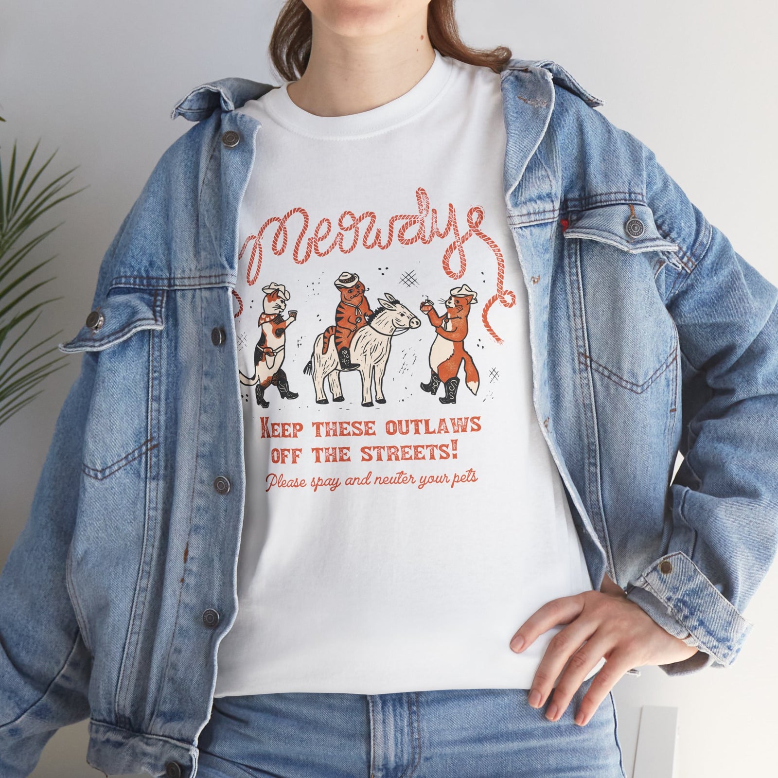 Meowdy Cat T-Shirt — Funny Cowgirl Cat Tee