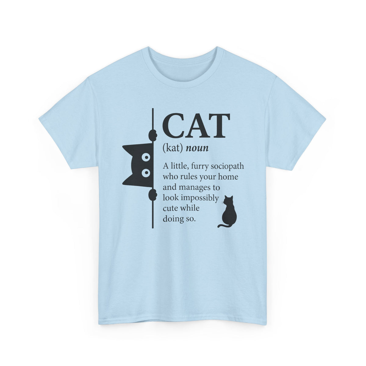 Cat (kat) Definition T-Shirt — Funny Cat Lover Tee