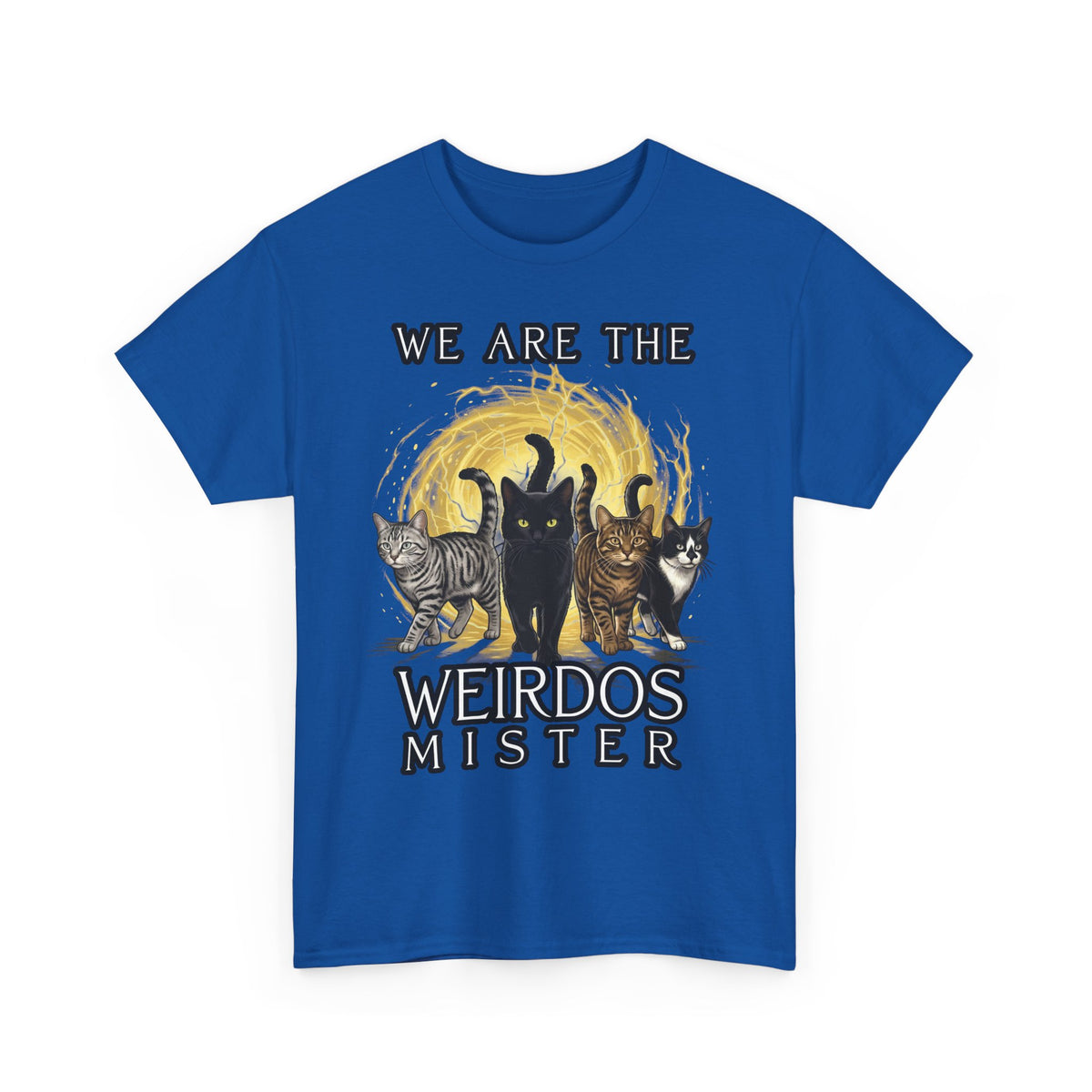 We Are The Weirdos Mister Tee — Gothic Cat Witchcraft Graphic T-Shirt