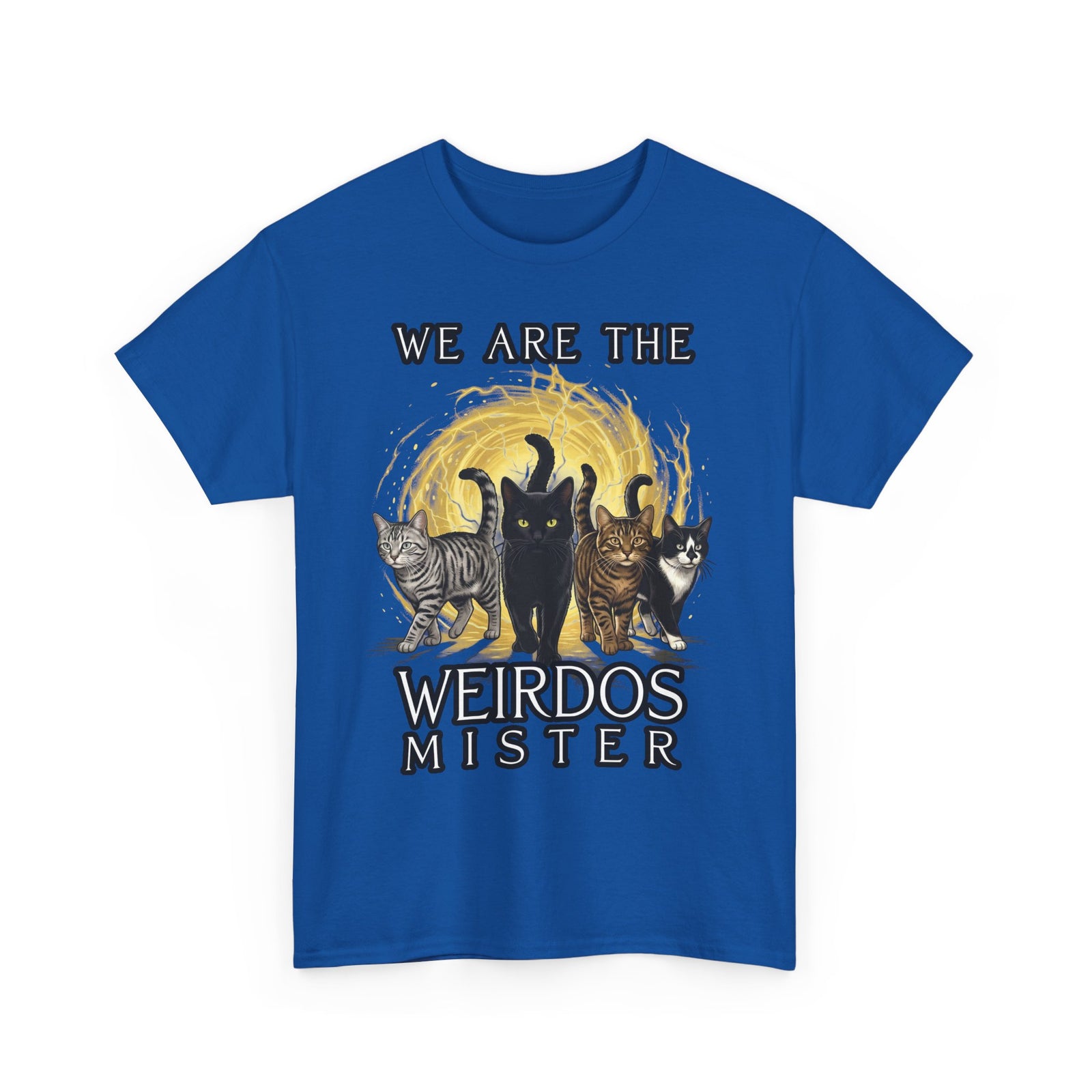 We Are The Weirdos Mister Tee — Gothic Cat Witchcraft Graphic T-Shirt