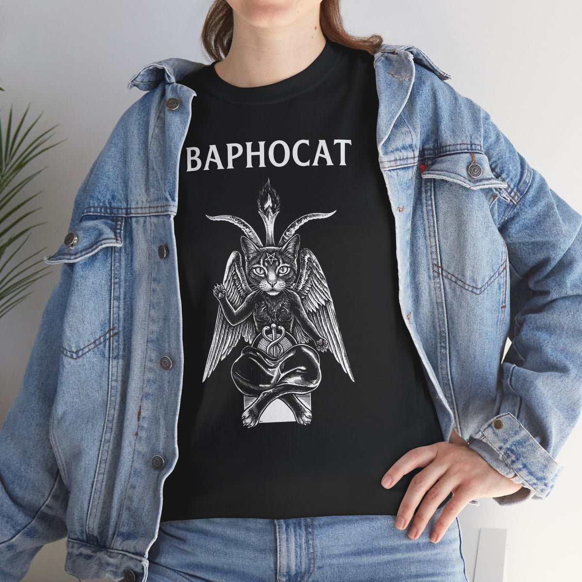Baphocat Dark Evil Cat T-Shirt