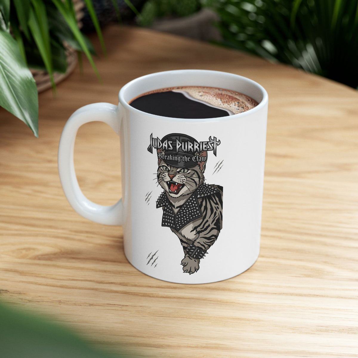 Judas Purriest 'Breaking the Claw' Ceramic Mug